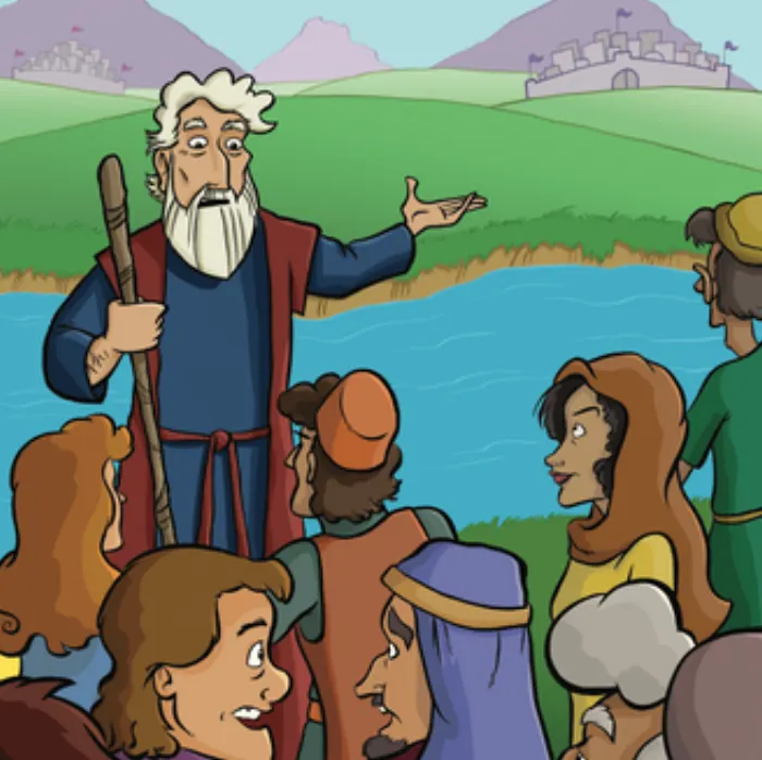 Generations of Grace illustration of Moses teaching the people